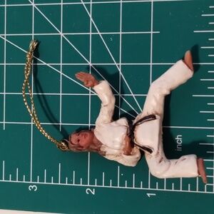 Karate martial arts female hanging figures